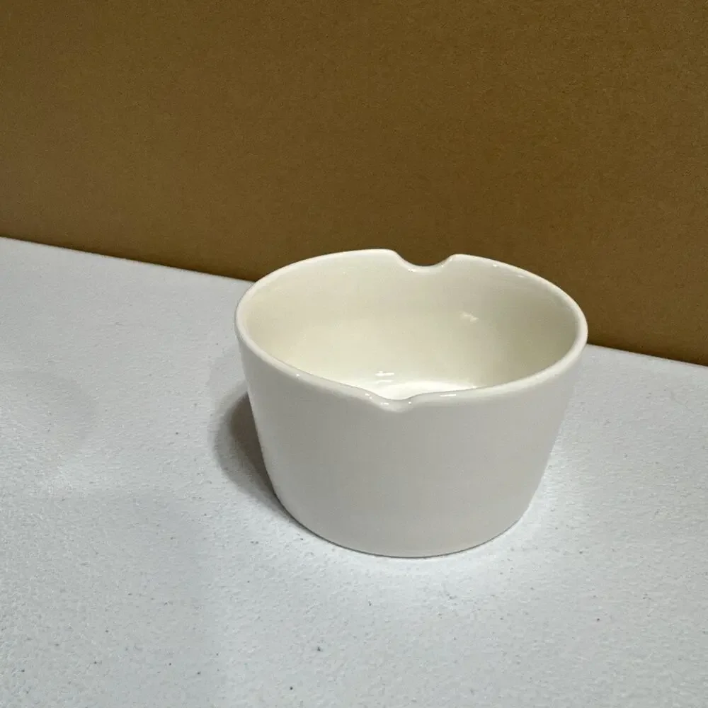 Starbucks Sugar and Creamer Set Stackable White Ceramic 6fl oz/180ml Farmhouse